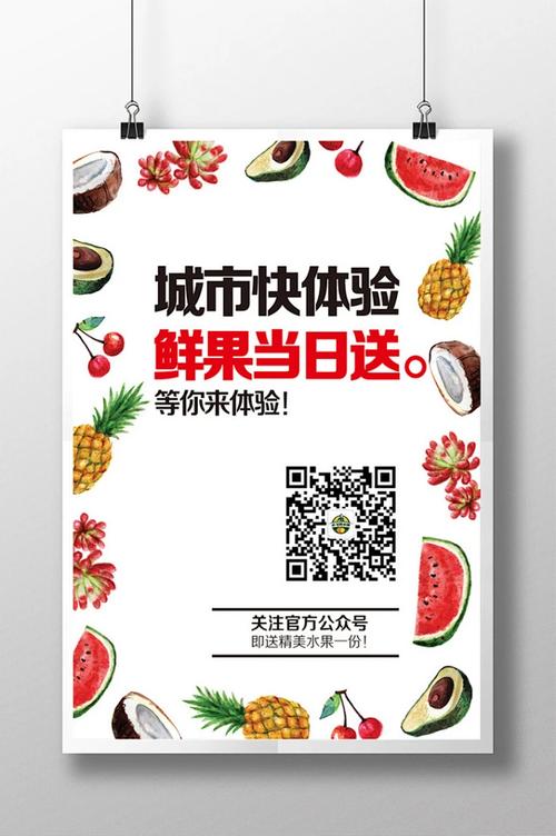 新鮮水果海報