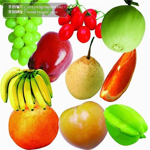 多款新鮮的水果#新鮮##水果##香蕉##楊桃##梨子##葡萄##圣女果##香瓜#